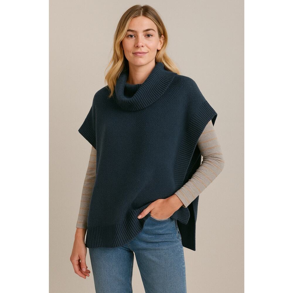 Matilda Jane M Poncho Sweater Forged Ahead Cowl Neck Oversized Boho Western Knit